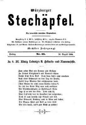 Würzburger Stechäpfel Freitag 26. August 1864