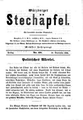 Würzburger Stechäpfel Freitag 30. September 1864