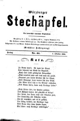 Würzburger Stechäpfel Freitag 7. Oktober 1864
