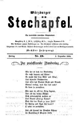 Würzburger Stechäpfel Freitag 2. Dezember 1864