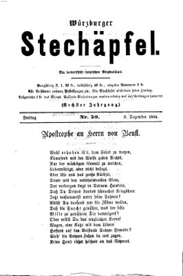 Würzburger Stechäpfel Freitag 9. Dezember 1864