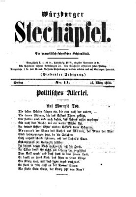 Würzburger Stechäpfel Freitag 17. März 1865