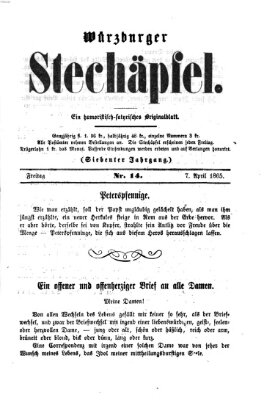 Würzburger Stechäpfel Freitag 7. April 1865