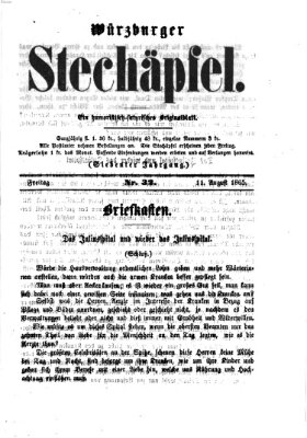 Würzburger Stechäpfel Freitag 11. August 1865