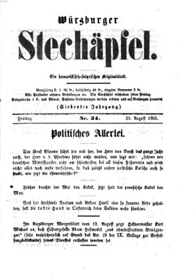 Würzburger Stechäpfel Freitag 25. August 1865