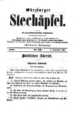 Würzburger Stechäpfel Freitag 8. September 1865