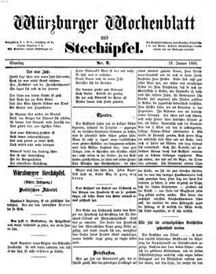 Würzburger Wochenblatt und Stechäpfel (Würzburger Stechäpfel) Samstag 13. Januar 1866