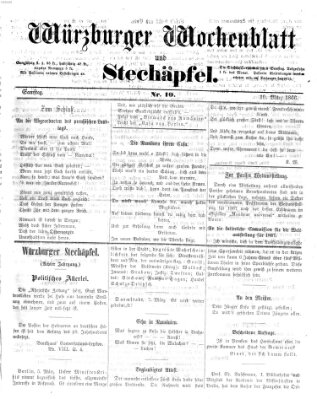 Würzburger Wochenblatt und Stechäpfel (Würzburger Stechäpfel) Samstag 10. März 1866