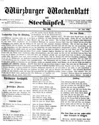 Würzburger Wochenblatt und Stechäpfel (Würzburger Stechäpfel) Samstag 28. Juli 1866