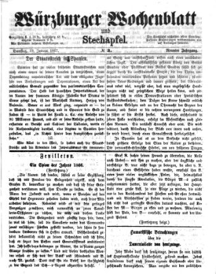 Würzburger Wochenblatt und Stechäpfel (Würzburger Stechäpfel) Samstag 19. Januar 1867