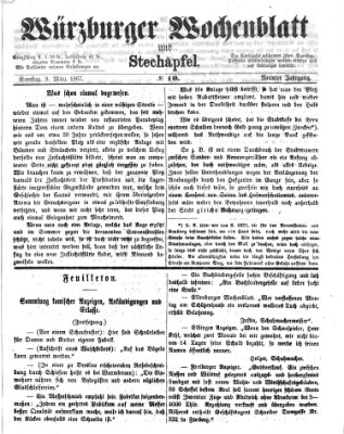 Würzburger Wochenblatt und Stechäpfel (Würzburger Stechäpfel) Samstag 9. März 1867