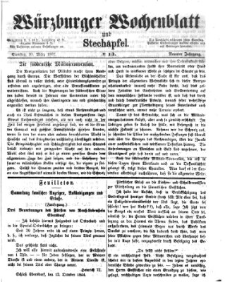 Würzburger Wochenblatt und Stechäpfel (Würzburger Stechäpfel) Samstag 30. März 1867