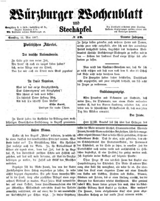 Würzburger Wochenblatt und Stechäpfel (Würzburger Stechäpfel) Samstag 11. Mai 1867