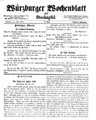 Würzburger Wochenblatt und Stechäpfel (Würzburger Stechäpfel) Samstag 25. Mai 1867