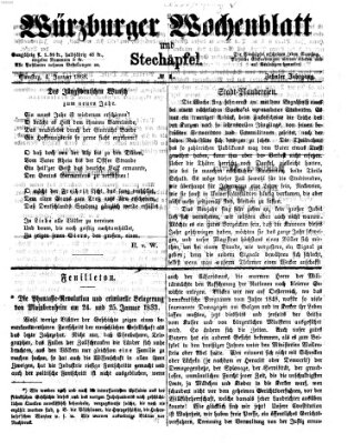 Würzburger Wochenblatt und Stechäpfel (Würzburger Stechäpfel) Samstag 4. Januar 1868