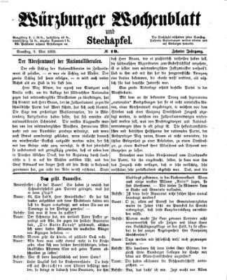 Würzburger Wochenblatt und Stechäpfel (Würzburger Stechäpfel) Samstag 9. Mai 1868