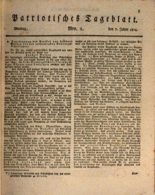 Patriotisches Tageblatt Montag 7. Januar 1805