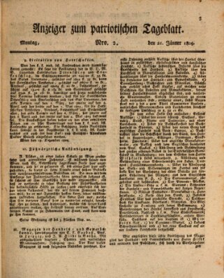 Patriotisches Tageblatt Montag 21. Januar 1805