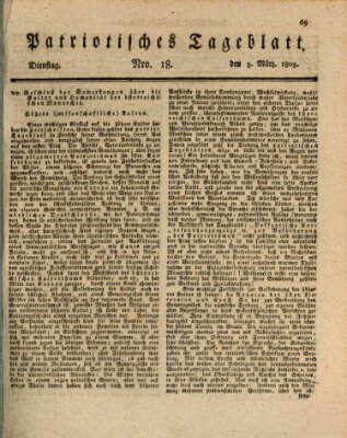 Patriotisches Tageblatt Dienstag 5. März 1805