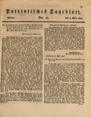 Patriotisches Tageblatt Freitag 8. März 1805