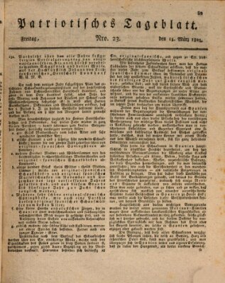 Patriotisches Tageblatt Freitag 15. März 1805