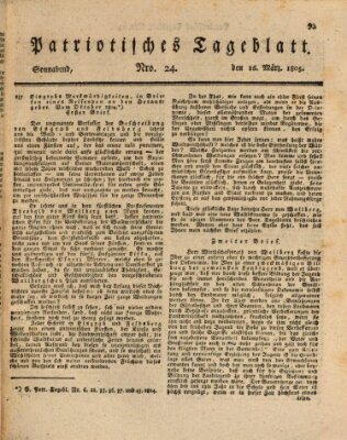 Patriotisches Tageblatt Samstag 16. März 1805