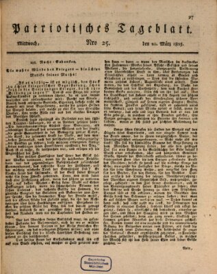 Patriotisches Tageblatt Mittwoch 20. März 1805