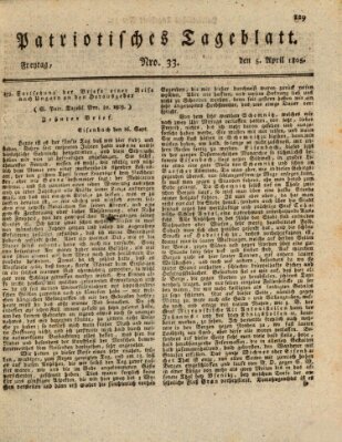 Patriotisches Tageblatt Freitag 5. April 1805