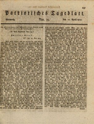 Patriotisches Tageblatt Mittwoch 10. April 1805