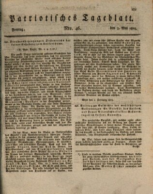 Patriotisches Tageblatt Freitag 3. Mai 1805