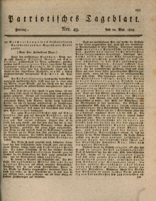 Patriotisches Tageblatt Freitag 10. Mai 1805