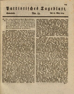 Patriotisches Tageblatt Samstag 18. Mai 1805