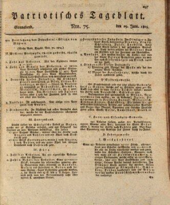 Patriotisches Tageblatt Samstag 29. Juni 1805