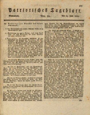 Patriotisches Tageblatt Samstag 29. Juni 1805