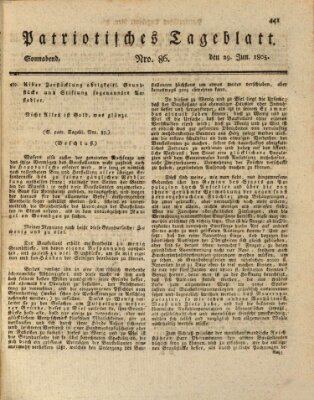 Patriotisches Tageblatt Samstag 29. Juni 1805