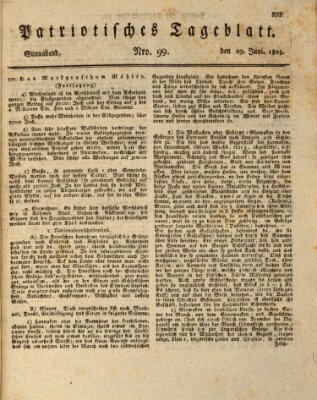 Patriotisches Tageblatt Samstag 29. Juni 1805