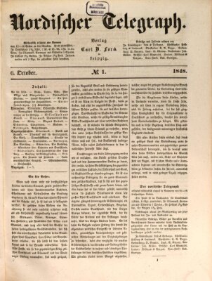 Nordischer Telegraph Freitag 6. Oktober 1848