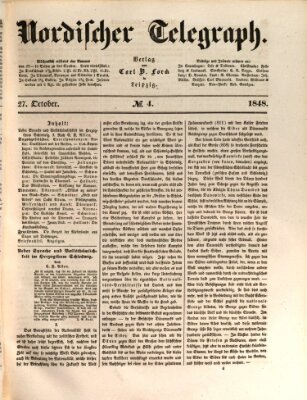 Nordischer Telegraph Freitag 27. Oktober 1848