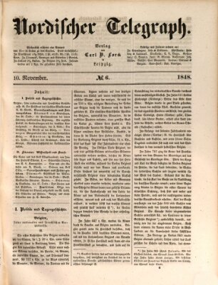 Nordischer Telegraph Freitag 10. November 1848