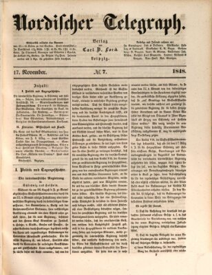 Nordischer Telegraph Freitag 17. November 1848