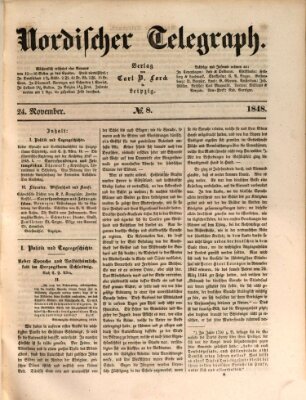 Nordischer Telegraph Freitag 24. November 1848