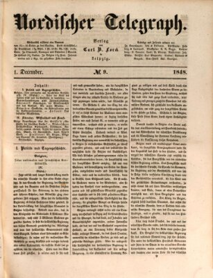 Nordischer Telegraph Freitag 1. Dezember 1848