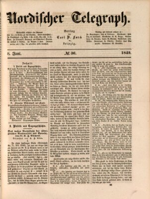 Nordischer Telegraph Freitag 8. Juni 1849