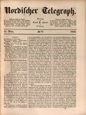 Nordischer Telegraph Freitag 22. März 1850