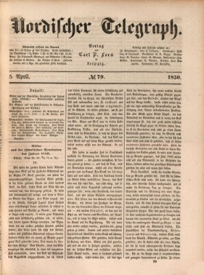 Nordischer Telegraph Freitag 5. April 1850