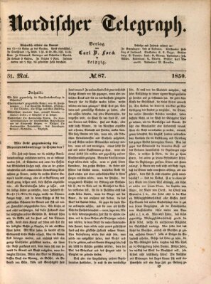 Nordischer Telegraph Freitag 31. Mai 1850