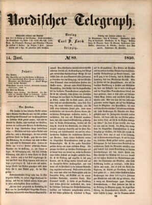 Nordischer Telegraph Freitag 14. Juni 1850