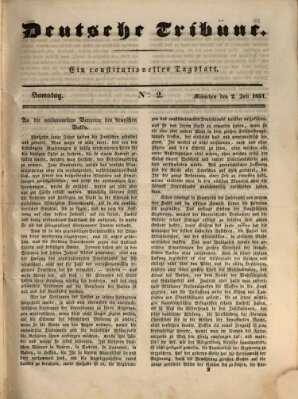 Deutsche Tribüne Samstag 2. Juli 1831