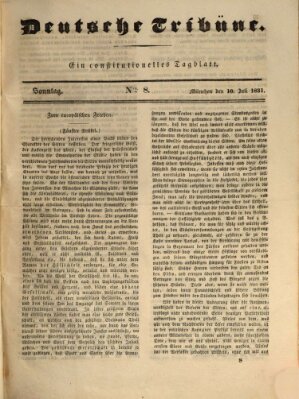 Deutsche Tribüne Sonntag 10. Juli 1831