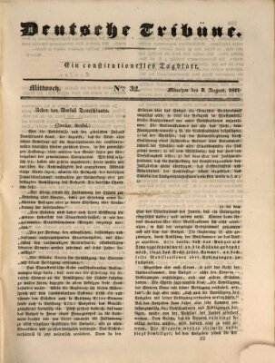 Deutsche Tribüne Mittwoch 3. August 1831